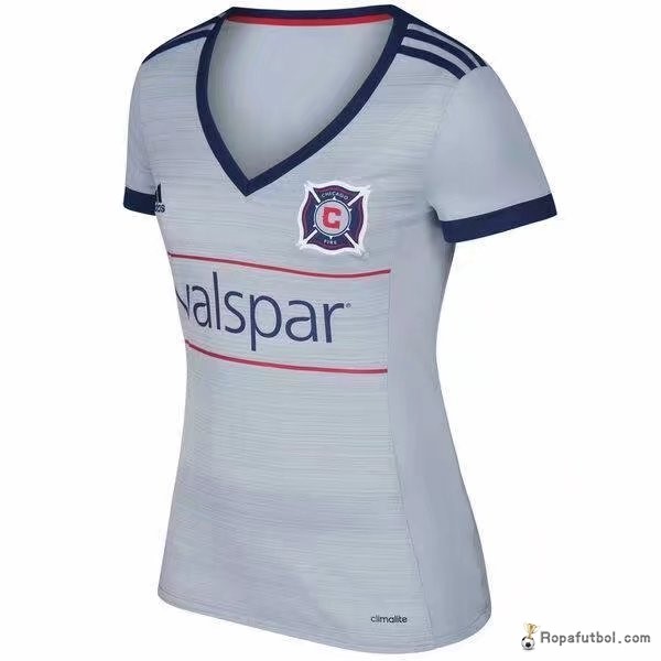 Camiseta Chicago Fire Replica Segunda Ropa Mujer 2017/18 Gris